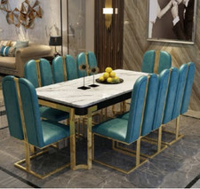 Luxury Dining Table Table Metal Tables Designer Furniture Conference Marble Imitation New