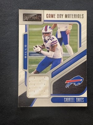 2021 Panini Playbook - Gameday Materials Gabriel Davis #GDM-GDA (MEM)