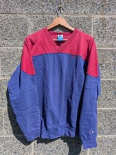 Vintage 90s Champion Colorblock Sweatshirt Mens XL Red Blue USA Made