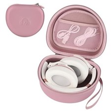 Hard Headphone Case for JLab JBuds Lux ANC/Raycon The Everyday Pink