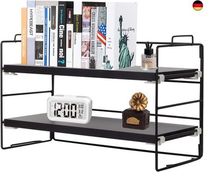 powerking Schreibtisch Regal Organizer, 2-Tier Desktop Regale, justierbare