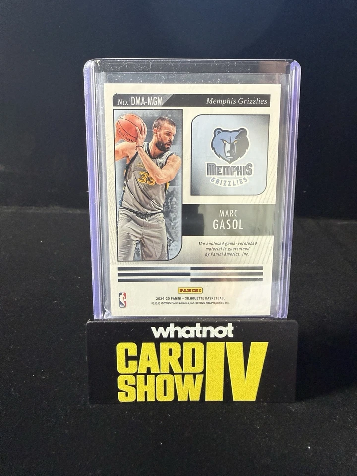 2024-25 Panini Silhouette Marc Gasol Game-Worn Dual Materials Patch /99 - Image 2 of 2