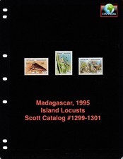 $2.70 Scott Value - 1995 MADAGASCAR Locusts Insects scarcer CV MNH NH UMM