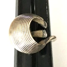 Vintage Ring tested 925 STERLING SILVER Size 6 Modernist Band Jewelry lot y