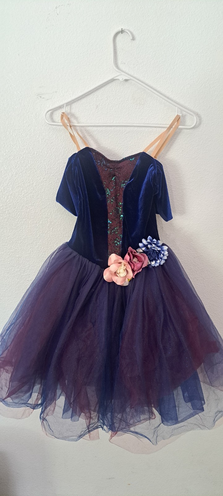 Disfraz de Baile Tutú Weissman LC Leotardo Bailarina Vestido de Ballet Real con Flores