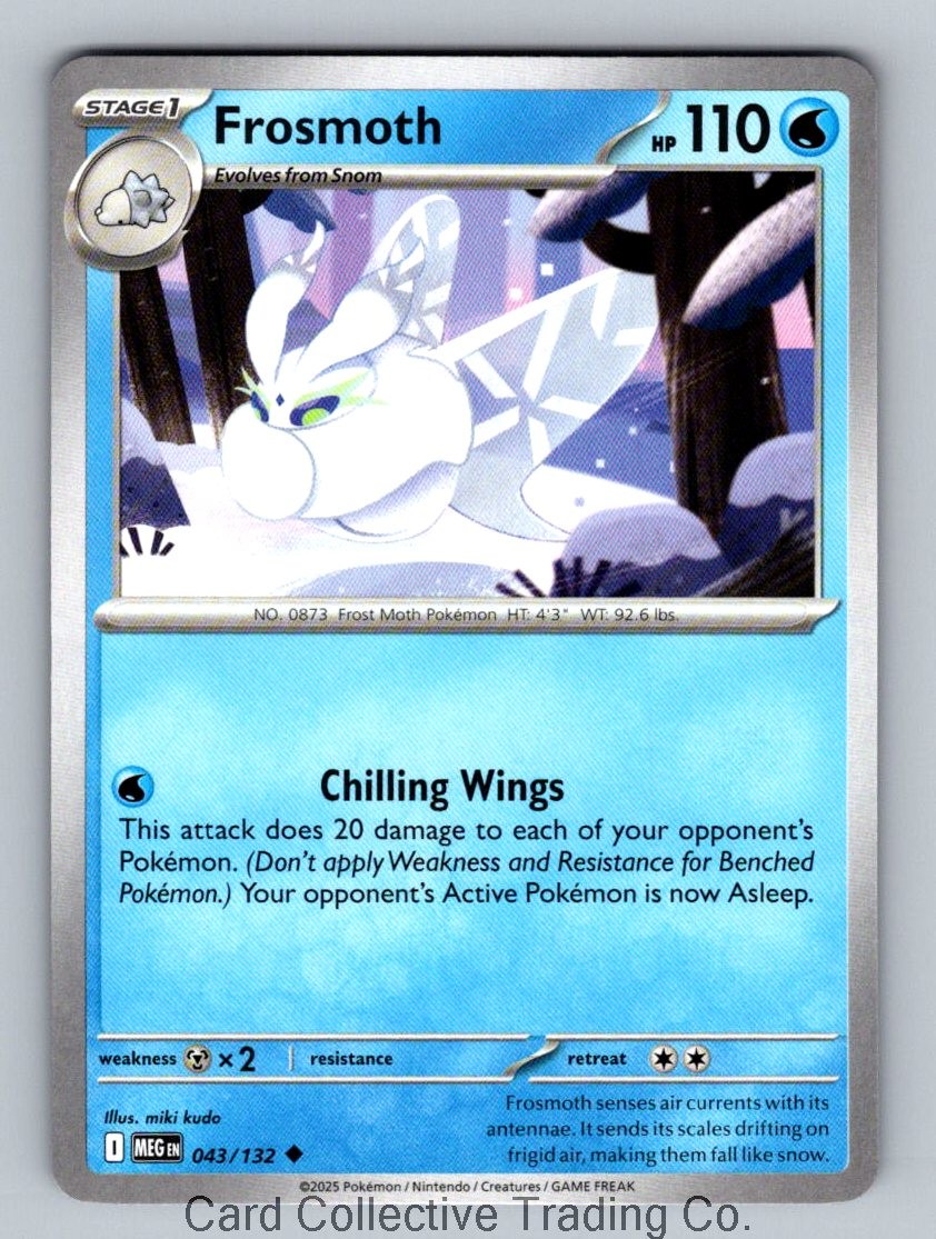Frosmoth Uncommon ME01: Mega Evolution 043/132 NM Normal