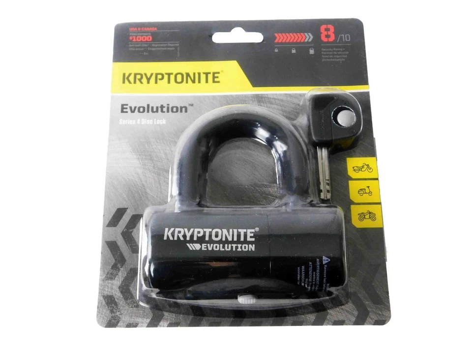 Kryptonite Keeper 5-S2 Disc Lock Black w/Reminder and 410 4ft Looped Cable - Image 4 of 4
