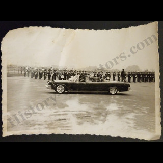 c1962 President John F Kennedy Original Snapshot Military Inspection Ceremony