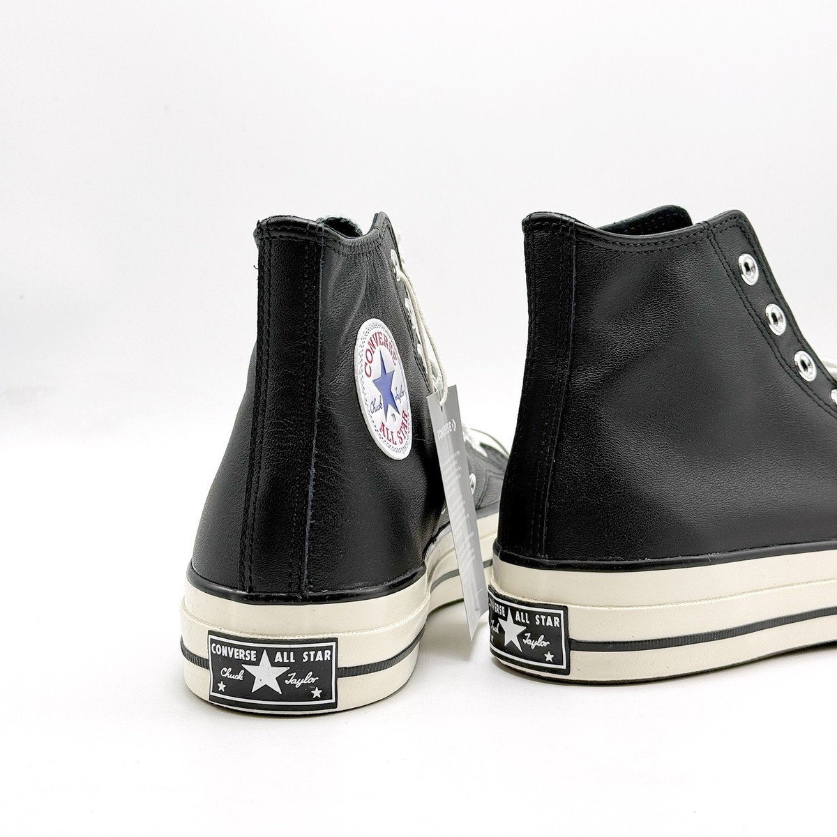 NEW* Unisex CONVERSE CHUCK 70 Leather HI BLACK / WHITE / EGRET
