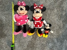 Stuffed Animal Plush Minnie And Mickey Mouse Disney