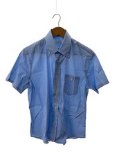 PRADA Short Sleeve Shirt 15.5 BLU acu1 2018 3858