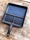 Cast Iron vintage hard to find  Bacon and Egg skillet Wardway Wagner made
