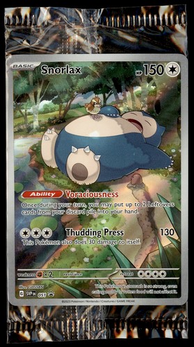 2023 Pokemon Scarlet & Violet Black Star Promo: Snorlax 051 - SVP51 - Sealed NM