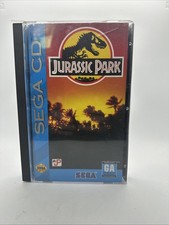Jurassic Park (Sega CD, 1993) CIB Authentic, Tested, Works! Fast Shipping!
