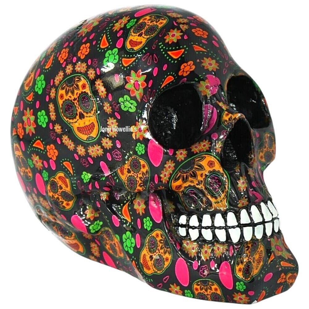 Nemesis Now Viva! Day Of The Dead Print Sugar Skull Gothic Ornament Pagan Wiccan