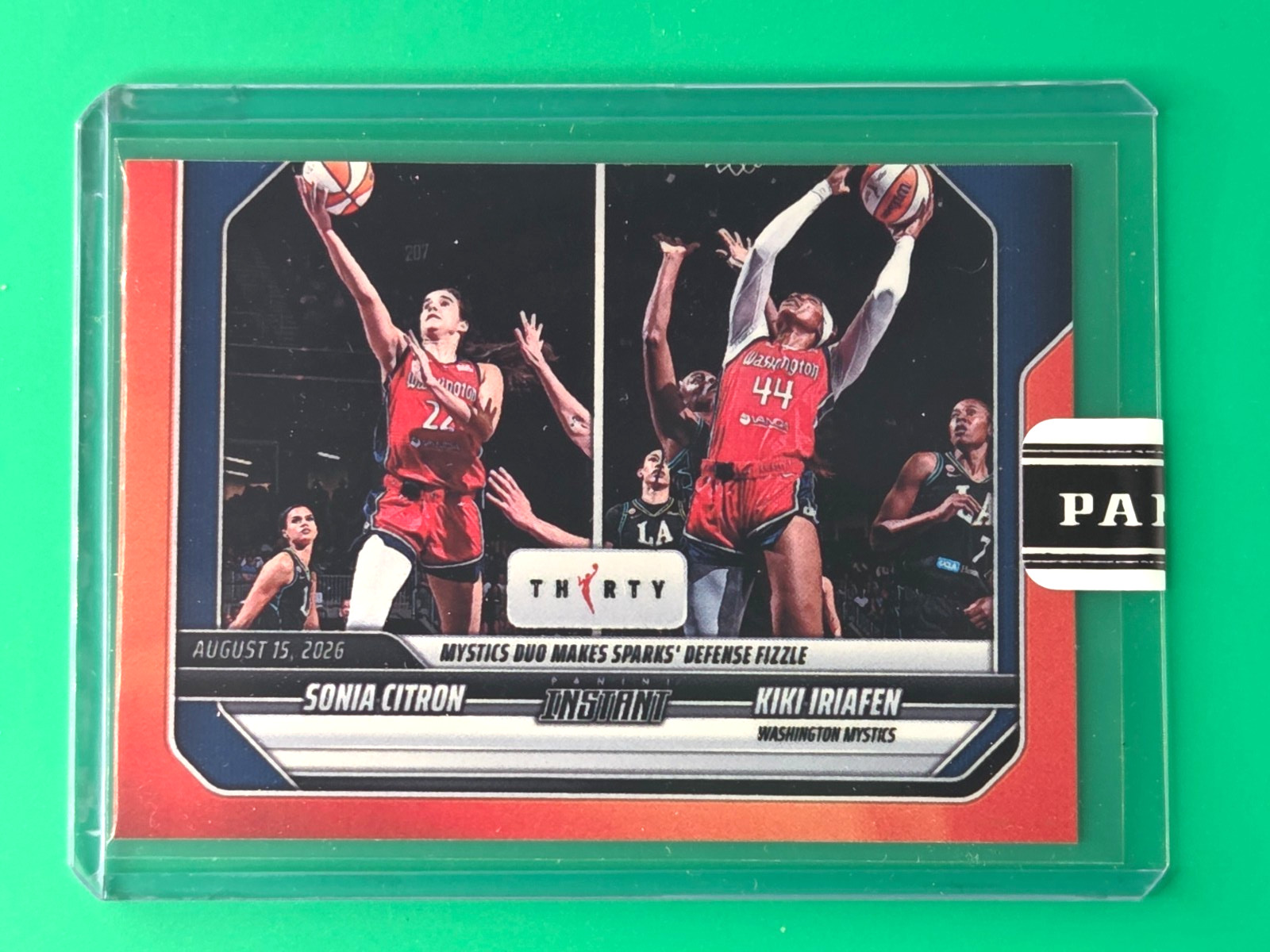 Sonia Citron/Kiki Iriafen - 2026 Panini Instant WNBA #309 - /30 Anniversary SSP
