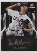 2015 Panini USA Baseball Black Gold Signatures 28/49 Ian Anderson #2 Auto 1j2