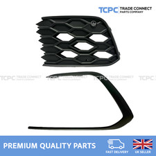 VW GOLF MK8 2020-2023 GTI GTD GTE PASSENGER SIDE LEFT FOG LIGHT GRILL & TRIM