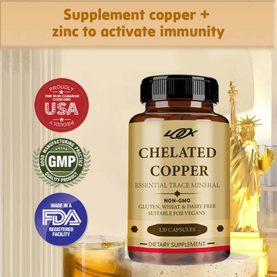Chelated Copper - for Collagen Production, Supports Connective Tissue