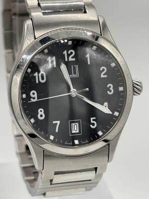 Dunhill Cityscape Quartz Watch Mens 8003 Box Included Case 33mm 18mm Lugs
