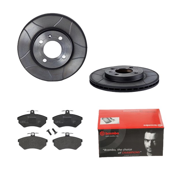 Brembo Bremsscheiben Ø256MM + BremsbelÄGe Vorne FÜR Vw Golf Ii Jetta Passat B2-image