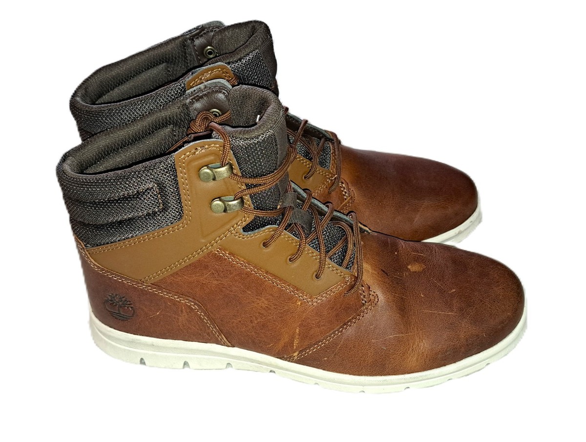 Timberland Genuine Leather Chukka Boots Size 10.5 Brown Smart Comfort System Men main image 3