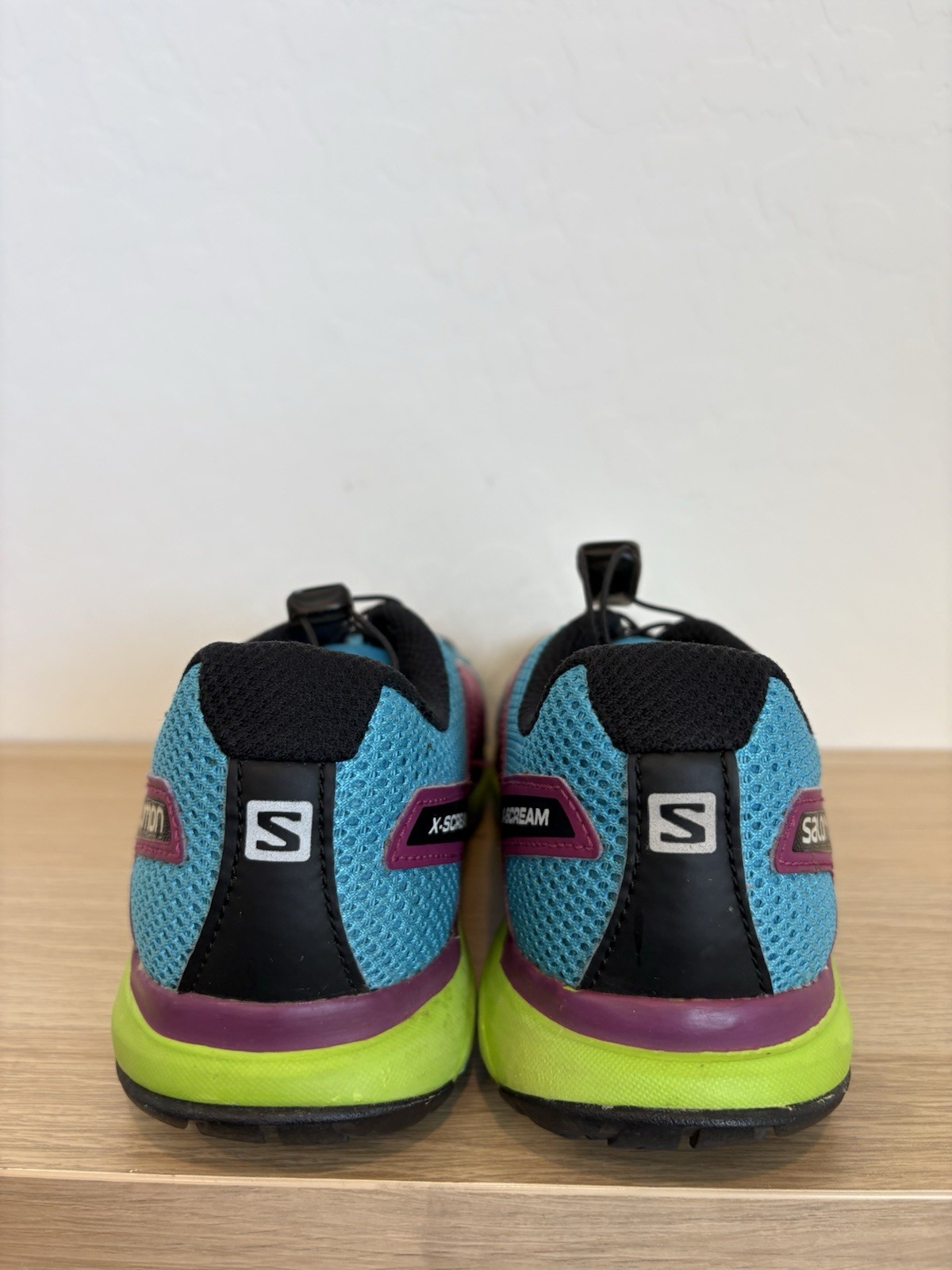 Scarpe da trail donna taglia 7 5 Salomon X Scream blu verde viola 368905