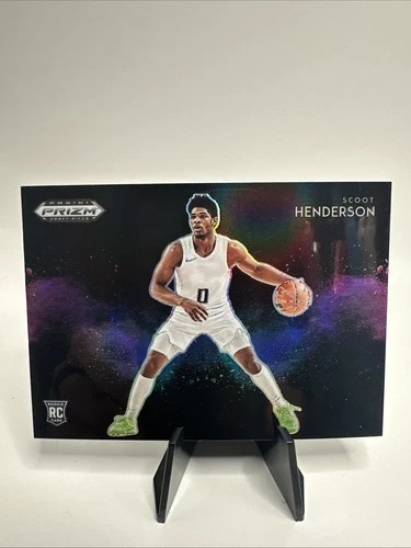 2023 Prizm Draft Picks - #8 Scoot Henderson Black Colorblast (RC)