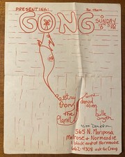 GONG Poetry From The Planet 1979 US House CONCERT FLYER Daevid ALLEN Gilli SMYTH