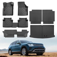 Custom for 2018-2025 2026 Volkswagen Atlas 7 Seater Floor Mats Trunk Cargo Li...