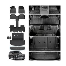 Floor Mats for 2020-2024 2025 Hyundai Palisade 7/8 Passenger, Trunk Mat with ...
