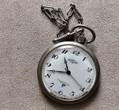 Taschenuhr mit Zwiebel - Everswiss Datomatic.