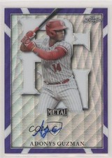 2021 Leaf Perfect Game All-American Classic Metal 6/8 Adonys Guzman Auto 01x1