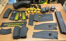 Vintage 70's Tyco slot car track 56 pcs controllers pwr packs loops rails etc.