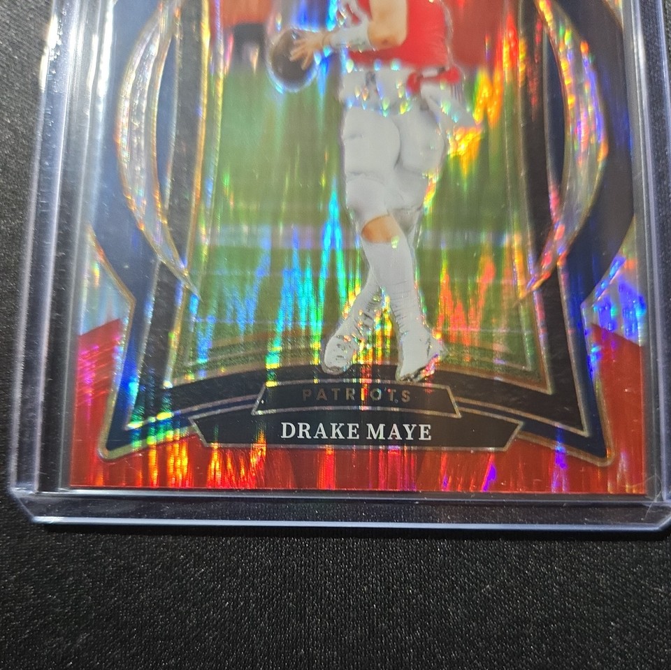 2024 Panini Select - Concourse Drake Maye #27 Black & Red Shock Prizm ...