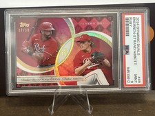 2024 Topps Dynamic Duals /10 Andrew Abbott CES Ruby Red Color Match PSA 9 Pop 1