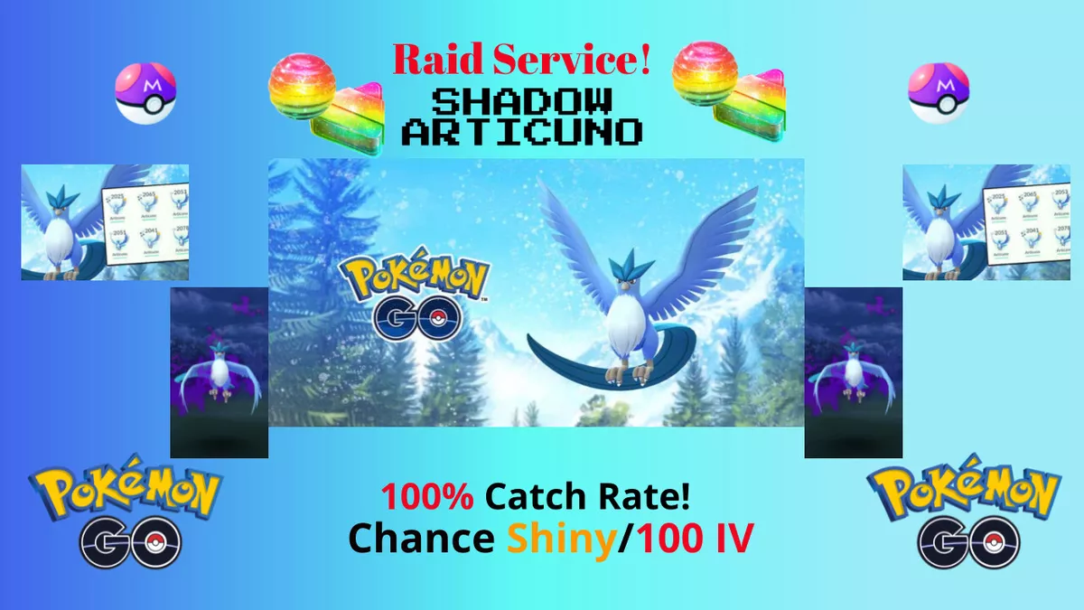 Me and a friend both got a Shiny Shadow Articuno in the same raid (1/400  odds) : r/PokemonGoMystic