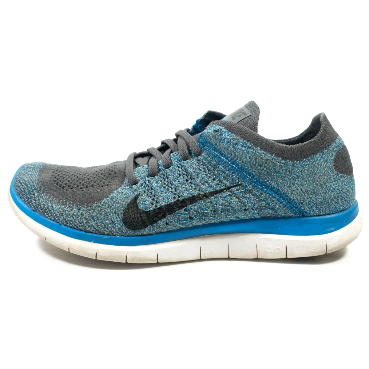 Spin Sanctie kennisgeving Nike Free 4.0 Flyknit Running Shoes - Men&#039;s Size 11 - Gray Blue | eBay