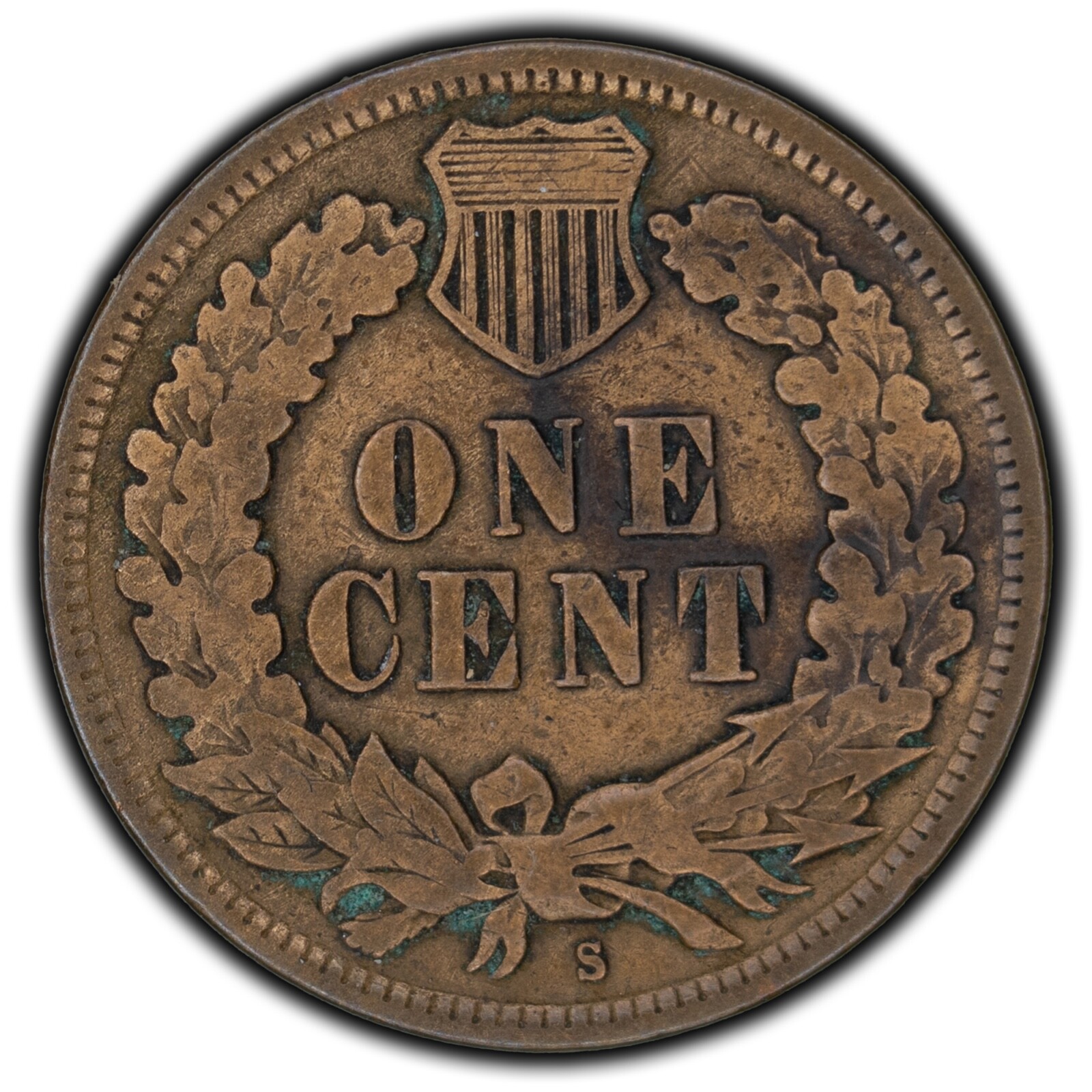 United States 1908 S 1 Cent Indian Head Penny - F/VF