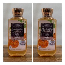 2 Bath  Body Works MARSHMALLOW PUMPKIN LATTE Shea  Vitamin E Shower Gel 10 oz