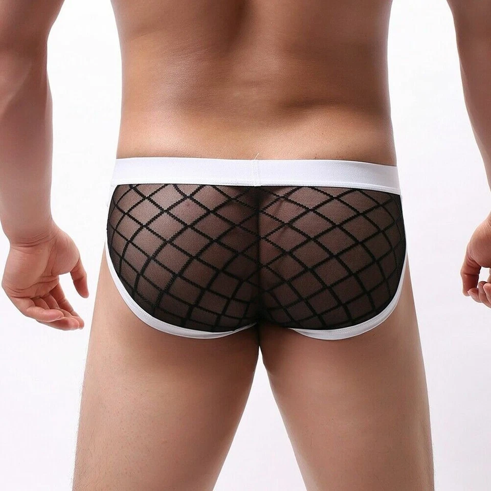 MCT Fine SEXY Herren SLIP BOXER RIO TRANSPARENTES FEIN NETZ in WEISS in S - 2XL - Bild 3 von 4