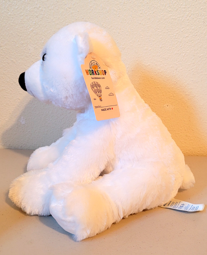 Build A Bear Workshop White POLAR BEAR Stuffed Animal Plush w/Tags 11" - Picture 3 of 7