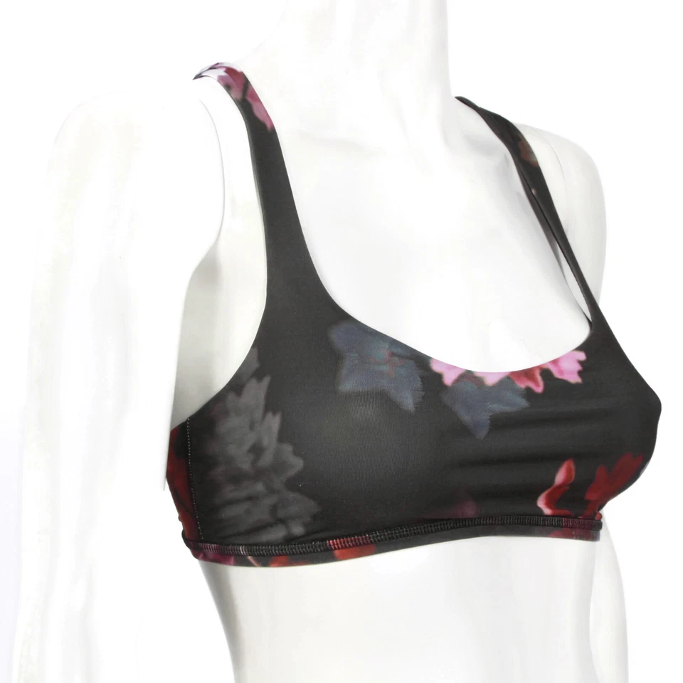 Sujetador bralette LULULEMON con tiras colorido estampado fotográfico de flores para mujer 4 - IN 011 Foto 4 de 4
