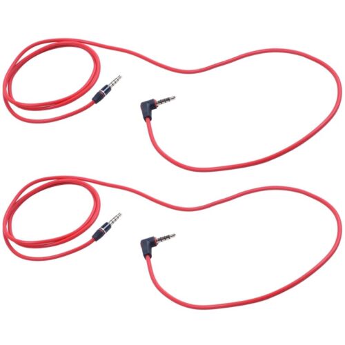 2pcs 3.5mm 1/8"" Male to Male 4 Pole Car Cable Audio Cable Enreg7874 - Picture 1 of 8