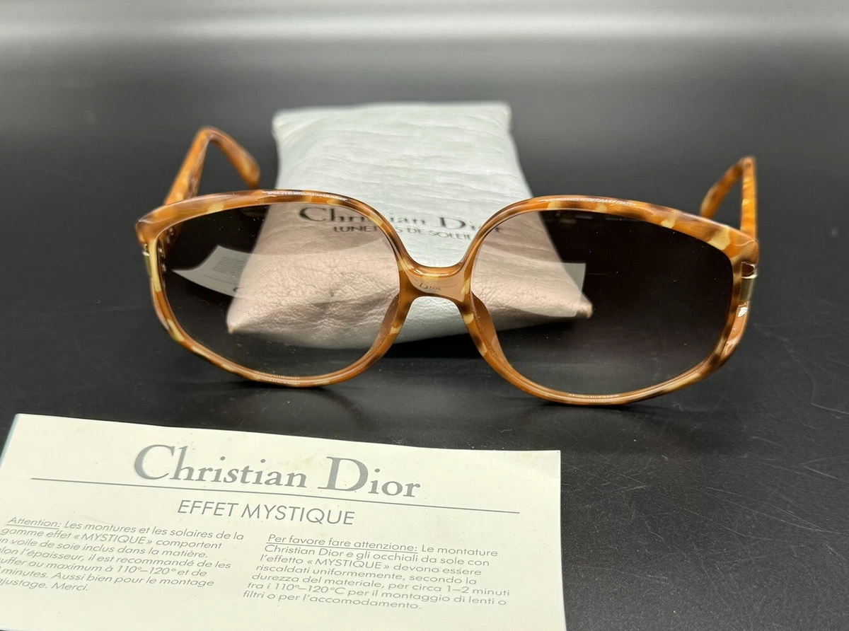 Vintage Christian Dior Sunglasses 2320 Effet Mystique Brown PRISTINE Womens