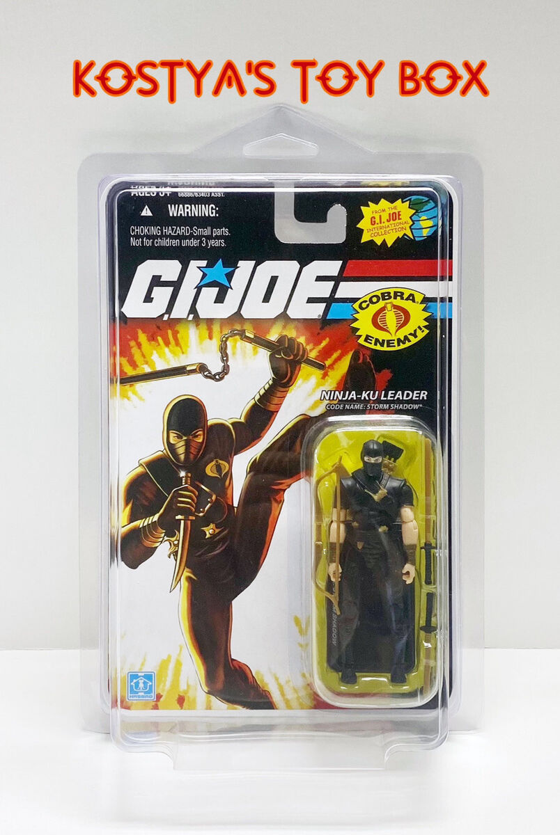 GI Joe STORM SHADOW (Ninja Ku Leader, Black Suit) 2008 MOC GI Joe STORM SHADOW (Ninja Ku Leader, Black Suit) 2008 MOC