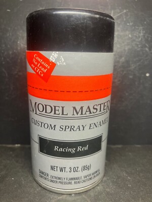 Testors Model Master Racing Red 2939 Spray Paint 3.0 oz NOS