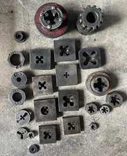 Vintage Lot of Tap and Die’s, toledo pipe threader and more