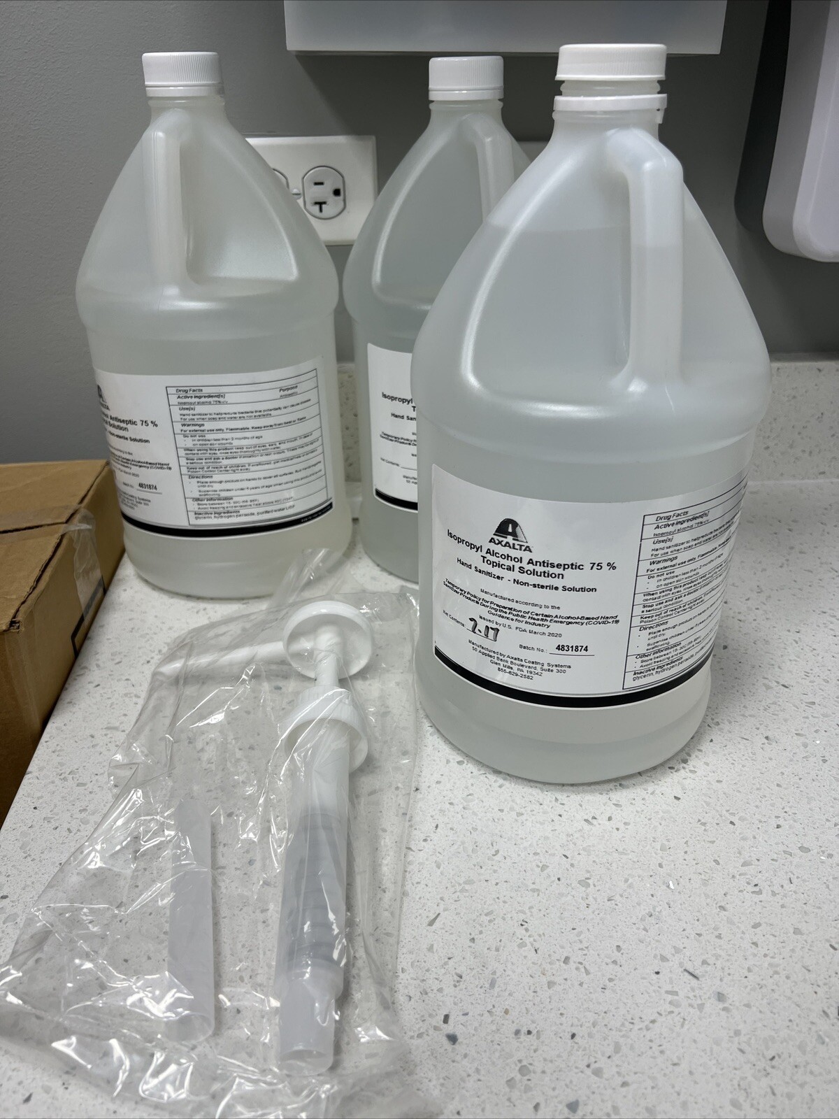 ISOPROPYL ALCOHOL Rubbing Alcohol 75 4 Gallons USA With Dispensers eBay