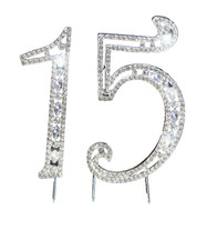 Quinceanera Cake Topper 15 th Birthday Decoration Mis 15 Anos 1 5